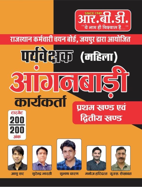Anganwadi Supervisor 1st & 2nd Part